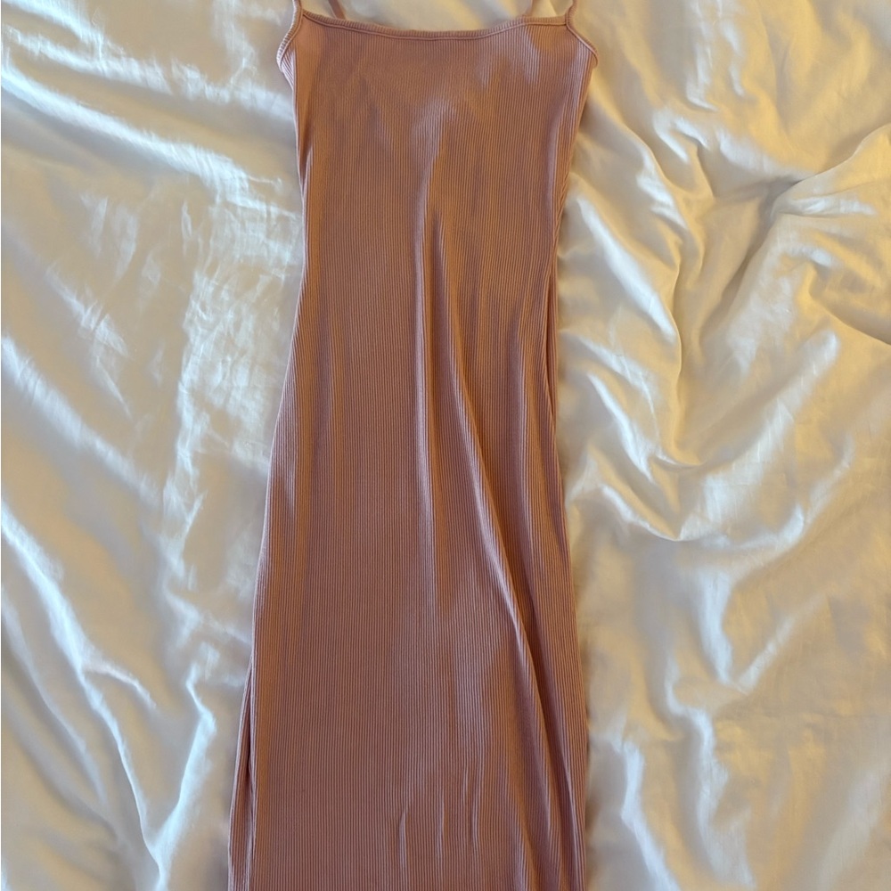 Pink Skims Soft Lounge Long Slip Dress